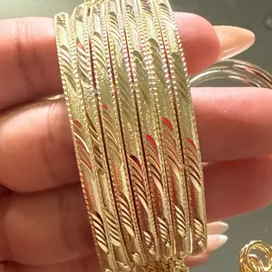 18k gold plated Bangles Non-Tarnish