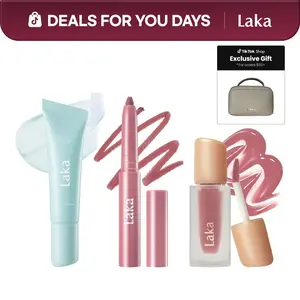 [Laka]  Prep & Glow Lip Trio - Prep Lip Mask + Easy Glide Lip Liner + Fruity Glam Tint