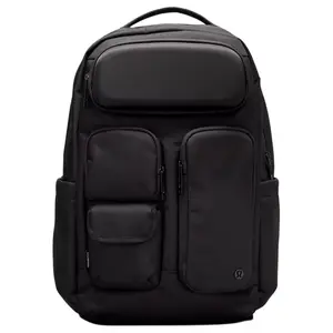Lululemon Cruiser 23L Backpack for Men with Multiple Pockets and Zipper Closure in Black Nylon