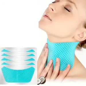 5pcs EELHOE Collagen Neck Lift Mask - Moisturizing Brightening Gel with Retinol & Vitamin E, Easy to Absorb, Wrinkle & Light Beige Loosening, Firming Cream for Neck Hydrating Moisturizer Moisture