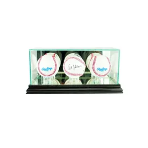 Perfect Cases  Triple Baseball Display Case- Black