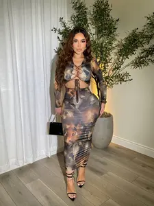 Bronzed Aura Maxi Dress