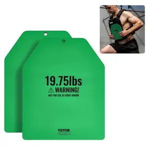VEVOR Weight Vest Plates,  19.75 LB Pairs, Premium Steel Weighted plates, Contoured Ergonomic Fit – WODs, Additional Weight for Weight Vests, for Strength Training, Running, Fitness, Heavy Workouts