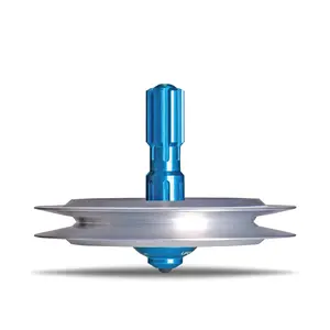 UFO Tops | Lubbock Lights | Metal Spinning Top | Inspired by The 1951 Lubbock, Texas UFO Incident | Cosmic Silver UFO with Plover Blue Power Core