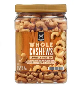 Member's Mark Lightly Salted Whole Cashews Snack Nut Protein 33 oz. Natural Nuts & Seeds Grown in US Crunchy Texture Organic Choice