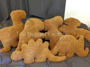 THREE PACK Nugget Set, 3 Piece Nugget, Dino Nugget Plush, Pillow Set, Dinosaur Nugget, Nugget Pillow, Cozy Nugget Plush, T Rex Décor,  Stegosaurus Décor, Dino Décor, Chicken Nugget Pillow, Nugget Couch Pillow, Dinosaur Nugget Stuffed Animal, Soft