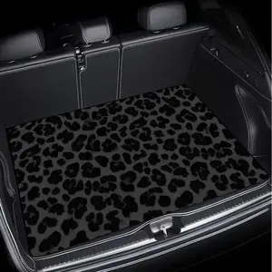 1pc Leopard Print Car Trunk Liner Compatible for Most Vehicles - Heavy-Duty Durable Mat, Floor Mats for Car, Installation, Spill &, Stylish Trunk Accessory, Car Accessories ( Fit)