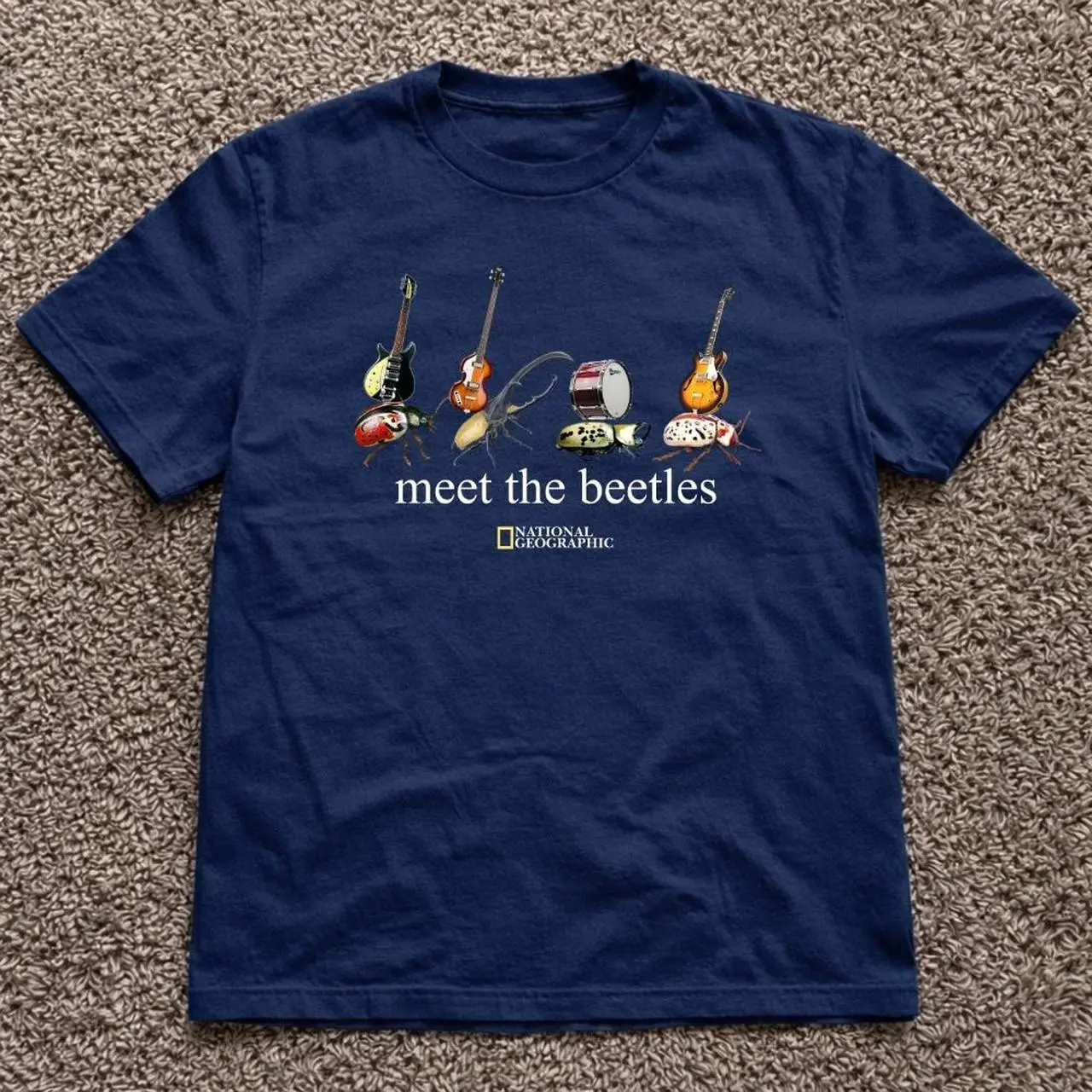 National Geographic Meet The Beetles navy T-shirt