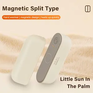 Portable Magnetic Dual-Sided Heating Hand Warmer, Detachable Rechargeable Mini Hand Warmers, Type-C Charging, Gift Idea