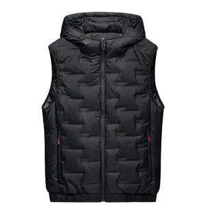 "Essential Vest | Ultimate Warmth and Stylish Design, with Zipper Pockets for Safe Storage of Small Items, Made of 100% Polyester Fabric" Men's Top