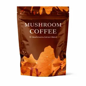 Premium 10-Mushroom Extract Coffee Blend Organic Instant Coffee for Focus & Energy Immune Support & Nootropic Brain Booster