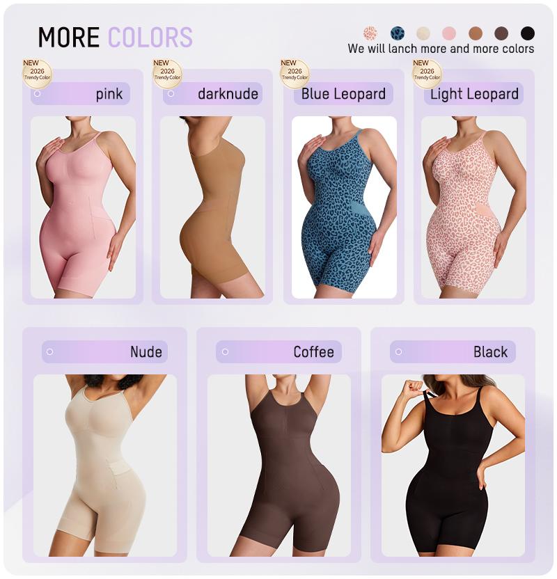 SHECURVE Easyslide Shapewear Tummy Control Butt Lifter Faja Back Pull Down Bodysuit Scruntch with Back Bone Support & Cotton Gusset for Women Postpartum Everyday Fajas Colombian Girdles Body Shaping Underwear #SummerVibes