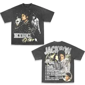 Michael Jackson Graphic T-Shirt, Unisex Vintage Cotton T-Shirt, Rock Merchandise, Perfect for Music Fans High Neck Apparel