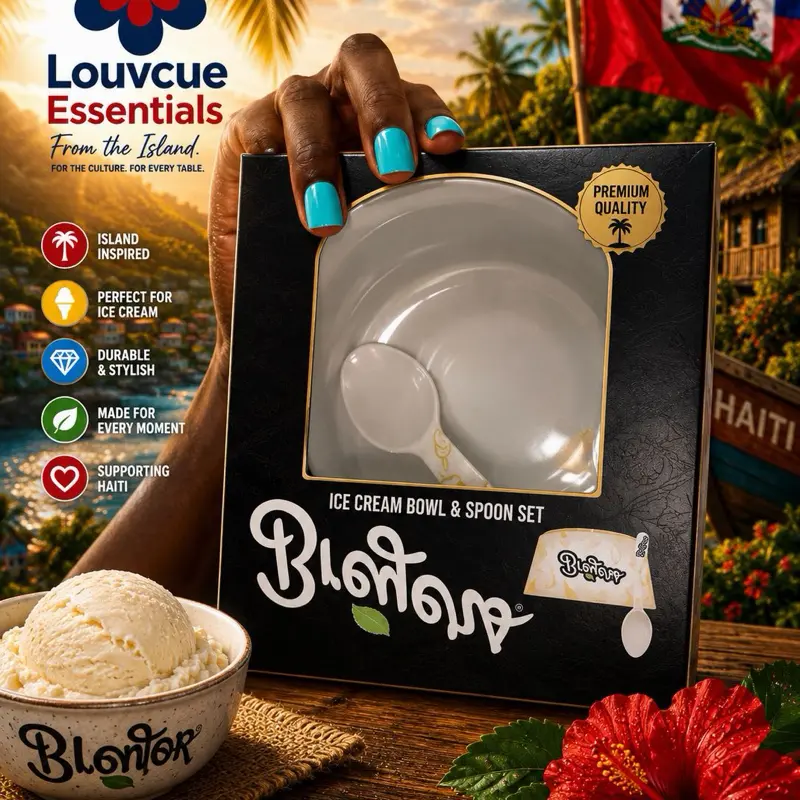 Premium Ice Cream Bowl & Spoon Set – Reusable Dessert Serving Bowl for Ice Cream, Gelato, Frozen Yogurt & Sundaes