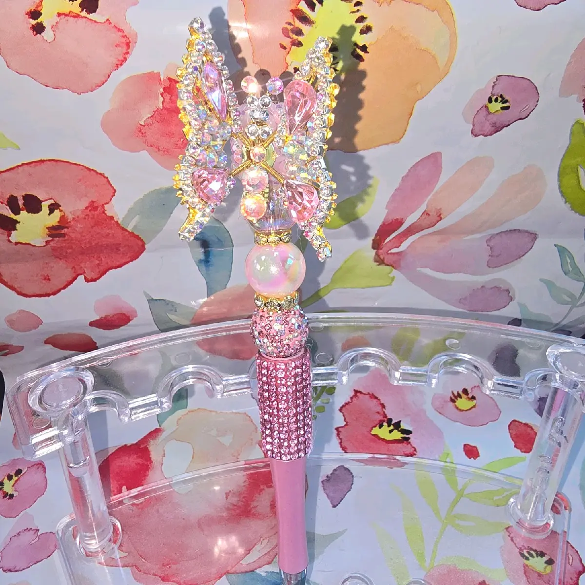 So Sparkly Boujee Butterfly Pen