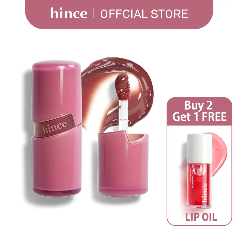 [hince Official] Raw Glow Gel Tint - Sheer Stay Korean Lip Tint, Non-Sticky Luminous Glossy Finish, Smooth Blend Glassy Lip, Lipgloss Lipstick Makeup | K-Glowing Kbeauty Glass Glow Liptint, Glossy Cosmetic Makeup | Free Gift