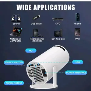 Intelligent Infrared Projector Remote with HD Audio Output USB Power Interface Switch On Off Wide Applications for Sound USB Drive DVD Phone Notebook Computer Recreational Machines Set Top Box iPad