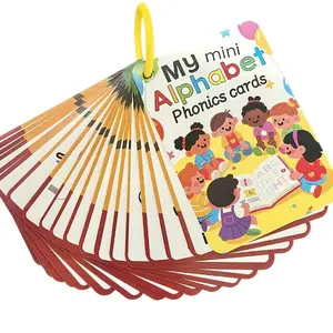 26 Alphabet Vocabulary Flashcards Word Cards for Kids Early Education, Learning Colors Animals Letters, Cognitive Development Cards, Educational Toy