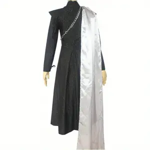 Women's Daenerys Targaryen Cosplay Costume Dress Dragon Warrior Battle Suit for Halloween Clothes Spandex Polyester Basic Minimalist Outfit MH1231809