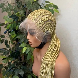 Full Lace Zigzag Cornrow Braids made with premium fiber synthetic lace. Medium  Cap size :21.5– 22.5”