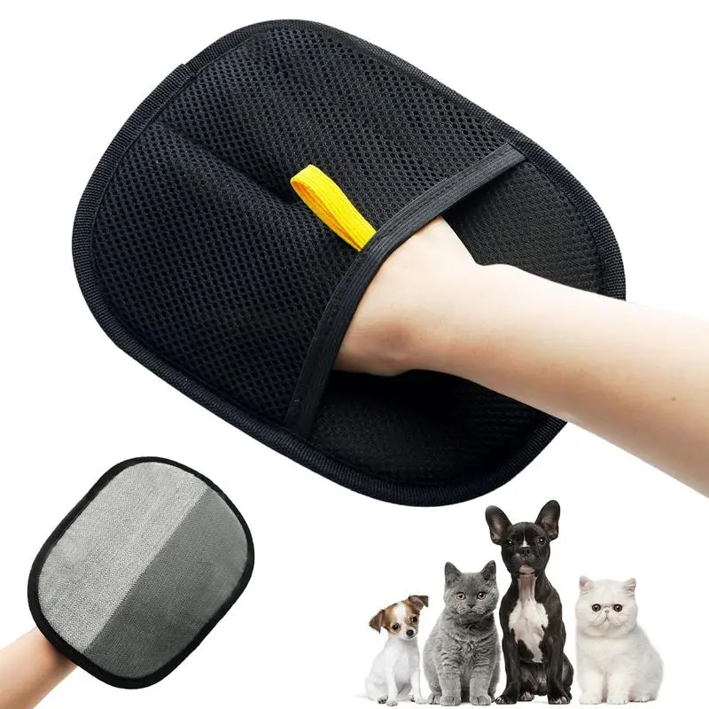 Thickened Pet Hair Removal Glove - Electrostatic Cat Dog Hair Remover Glove, Reusable Magic Brush Pet Hair Remover Tool for Couch, Carpet, and Car Seat