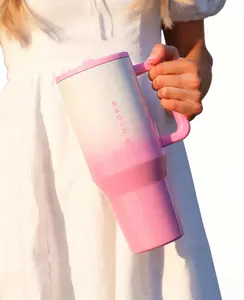 Hydrojug Gradient - 32oz H2.0 Handle-equipped flip-top large-capacity water bottle, double-layer vacuum insulated stainless steel water bottle.