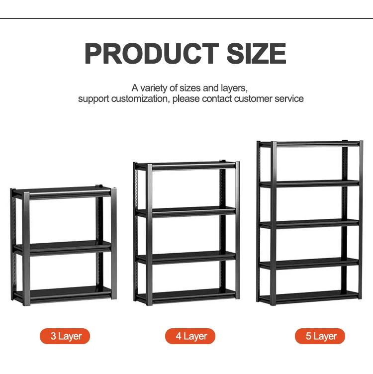 USA Warehouse Sends to Customer Garage Steel 5 Layer Home Steel Boltless Garage Storage Rack Shelves Racks Warehouse Racking