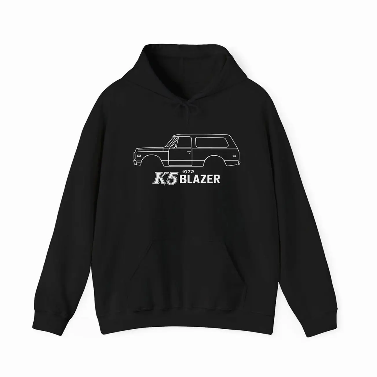 1972 K5 Blazer Hoodie – Classic SUV Line Art Design T-Shirt Sweatshirt, Car Enthusiast and Fans Gift