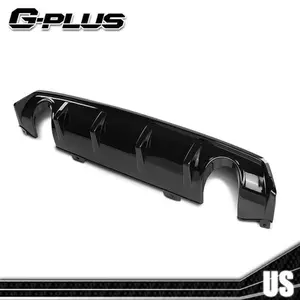 Black Rear Bumper Lower Side Lip Diffuser Splitter Fit For 2016-21 Honda Civic, Car Accessories