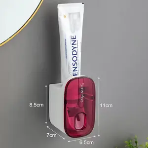 1 PCS Automatic Toothpaste Dispenser Bathroom Accessories Wall Mount Lazy Toothpaste Squeezer Toothbrush Holder Does not apply