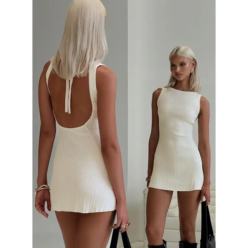 white christmas dresses HALONA MINI DRESS