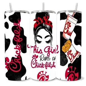 This Girl Chicr-fil-A 20 oz Tumbler - BPA Free, stainless steel, Leak proof, durable, with clear liq