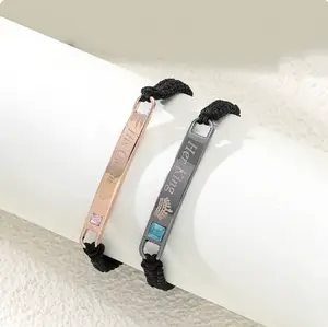 Adjustable Couple Bracelet Set, Heart Rate Bracelet & Rose Gift Box, Fashion Bracelet for Couples, Daily Clothing Decor, Trendy All-match & Exquisite Jewelry for Birthday Love Gift, Heart Charm Bracelet, Gift Ideas Valentine’s Day Gift Christmas Gift