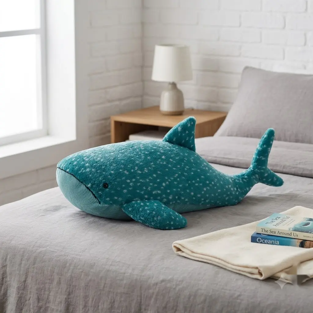 Jellycat Gobfrey Whale Shark Plush – Soft Ocean Animal Character, Spotted Blue Whale Shark, Huggable Marine Life Cuddle Companion, Cute Sea Creature Gift for Kids & Adults