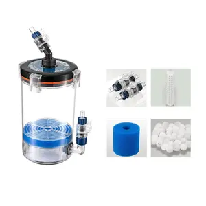 External Aquarium Filter Canister with Media Quiet Biochemical Filtration