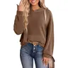 Dokotoo Hoodies for Women 2026 Casual Oversized Hoodie Long Sleeve Sweatshirt Solid Pullover Ribbed Knit Tops