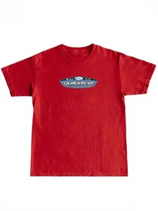 Vintage 90s Quiksilver Performance Flight Shirt, Retro Unisex Round Neck Surf Shirt, Fashion Essential for Summer, Fitted Medium Fabric