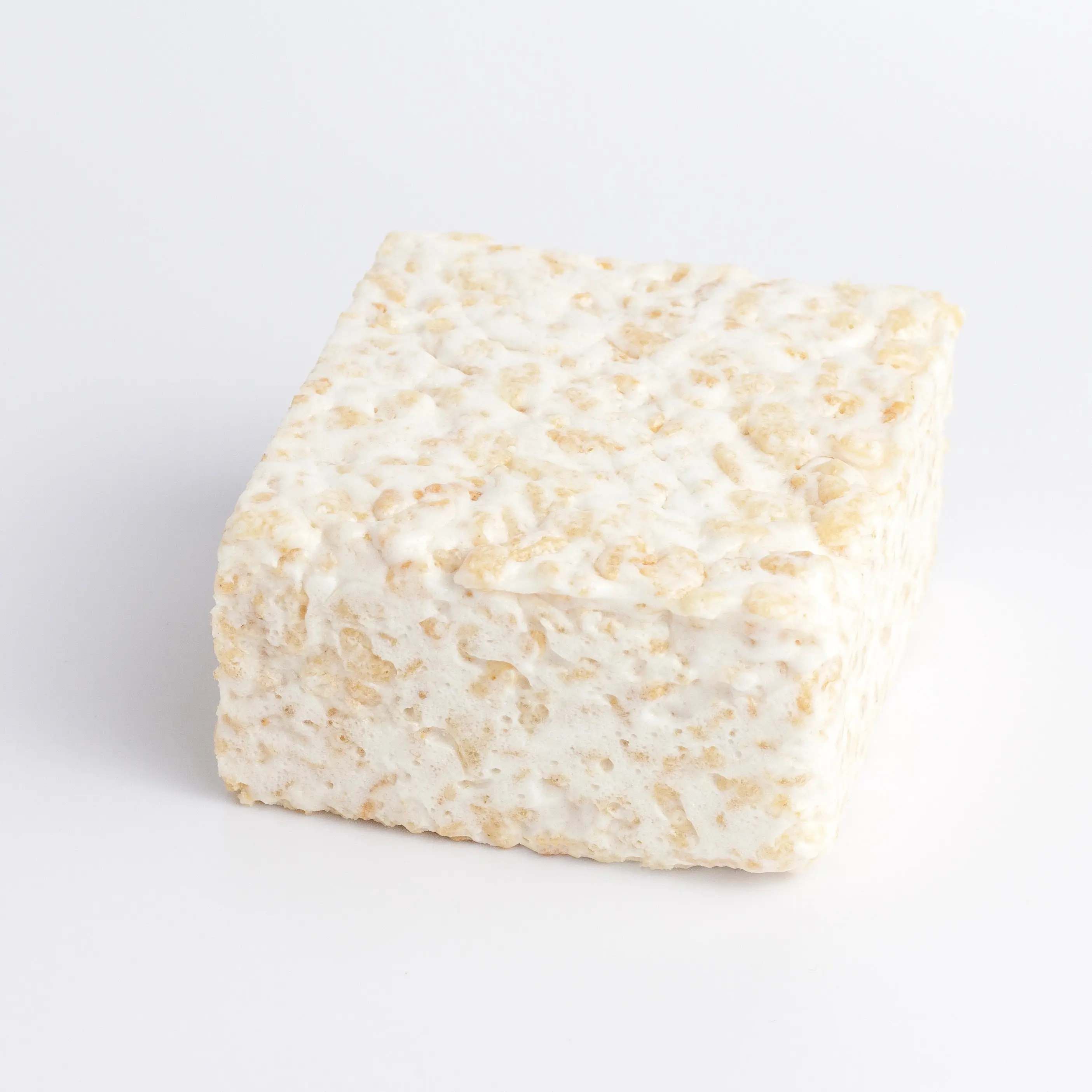 The Crispery Plain & Sweet Crispycake - Vanilla Marshmallowy Gourmet Rice Crispy Treat Snack - Soft Gooey Marshmallowy Perfection - Giant 3.5"x3.5" Dessert