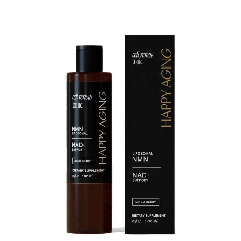 Happy Aging Liposomal NMN Cell Renew Tonic for NAD+ Energy, Focus & Cellular Health