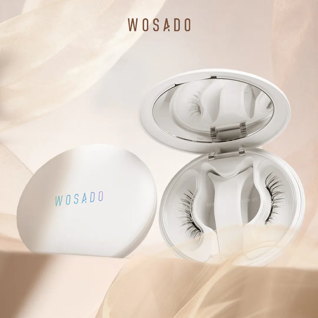 WOSADO Soft Magnetic Eyelashes - Blura Black All-in-One Box, Reusable, Glue-Free, Waterproof, Lightweight, Natural Style Makeup Cosmetic