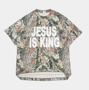 JESUS IS KING Camo Heavy Tee