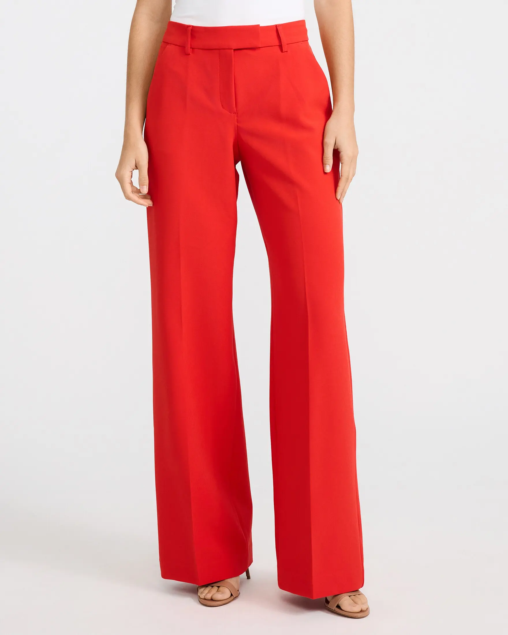 Express Editor Signature Stretch Mid Rise Trouser