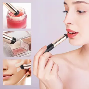 1/2pcs Reusable Silicone Lip Applicator, Lipstick & Lip Gloss Blending Brush, Multi-Function Lip Makeup Tool for Traveling, Home, Business Outing, Party, Portable Makeup Brush, Beauty Travel Brush