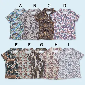 Kids boy camouflage  summer polo shirt