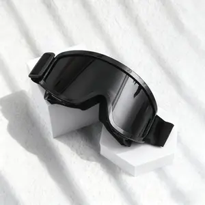 Oversized Retro Futuristic Goggles for Men & Women | Wide-Angle Anti-Fog Shield Lens with UV400 Protection - Windproof & Dustproof Design, Perfect for Motorcycling, Skiing, Cycling & Bold Cyberpunk Street Style