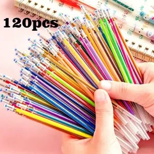 120 Colors Gel Pen Refill Set, Colorful Ink Cartridges for Office, Art, Handwork, Writing, Universal Gel Ink Refills, Back-To-School Supplies