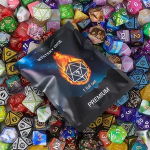 Mystery Dice Set Bag, Various Styles Polyhedral Dice, Random D&D Dice Patterns & Dice Bag, Perfect Gift , Great for Dungeons and Dragons, RPG, MTG,Role Playing Table Gamers