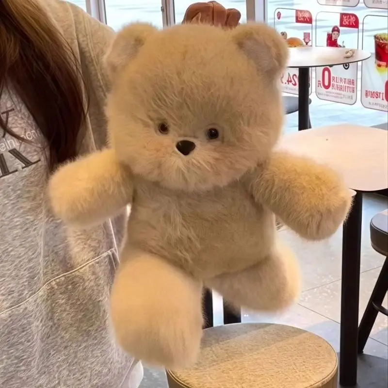 Running Bear Plush Toy, Super Soft Fluffy Stuffed Animal Pillow, Soft Huggable, Birthday Gift, Valentine's Day Present, Party Favor, Friend Gift, Soft Cuddly Gift, Snuggle Bear