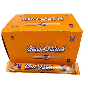 Chick-O-Stick Snack Bar Made with Roasted Peanuts & Coconut .07oz 36 Count Natural Ingredients Gluten-Free Vegan Friendly