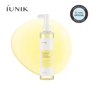 IUNIK Calendula Cleansing Oil | Deep Pore Cleansing & Makeup Removal for Sensitive & Dry Skin | 200ml / 6.7 fl oz